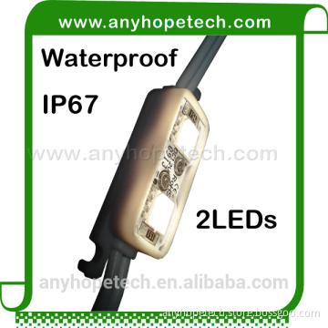 Cheap wholesale top selling 5050 2LEDs IP67 led module with lens